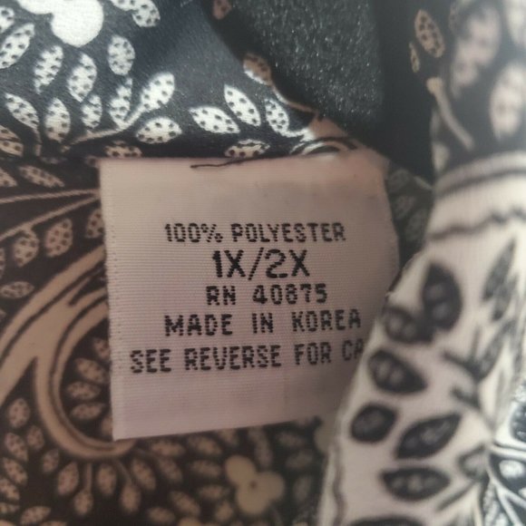 Diane Von Furstenberg The Color Authority Button Up Blouse Long Sleeve 1X/2X - Picture 5 of 10